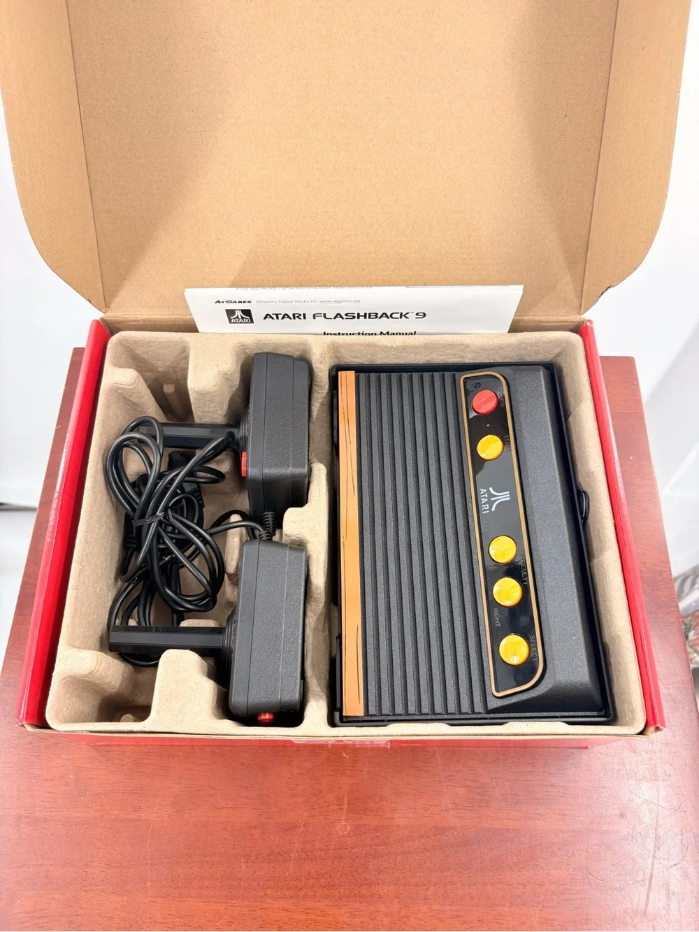 Atari Flashback 9 Classic Console - White Box with Red Accents